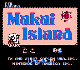 Makai Island (prototype) Title Screen